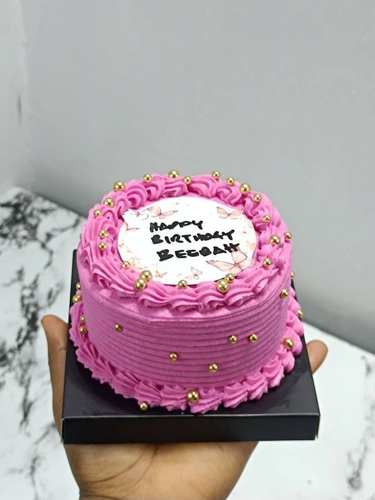Pink Floral Cake