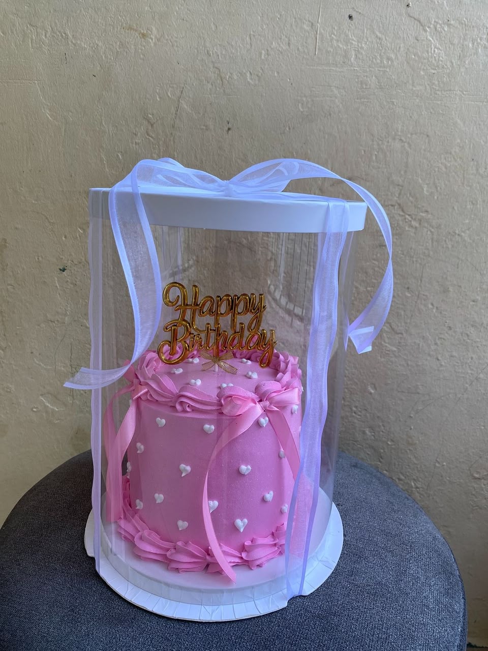 Pink Gift Box Cake